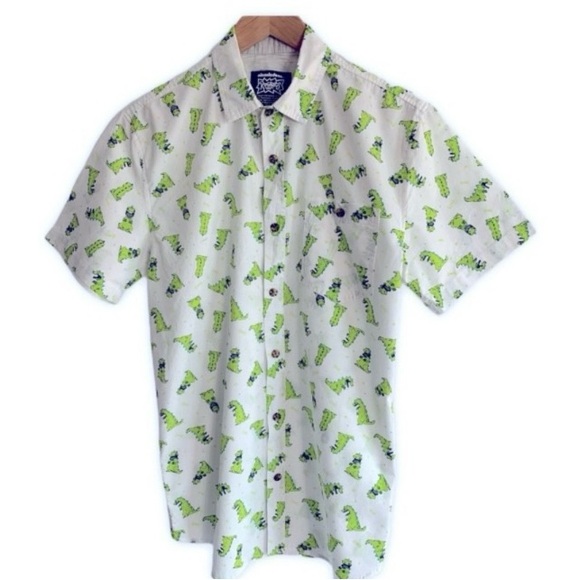 Mens Reptar Rugrats Shirt Sz S - Picture 2 of 6